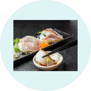 食べ方刺身